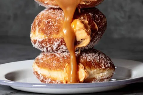 Toffee Pumpkin Doughnuts