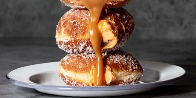 Toffee Pumpkin Doughnuts